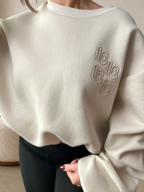 Bawełniana bluza REMY beżowa