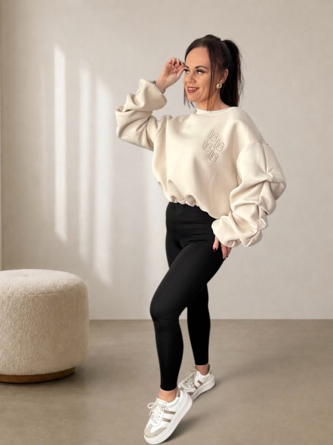 Bawełniana bluza REMY beżowa