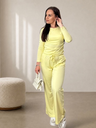 Wiskozowy komplet SHIRA bananowy